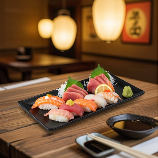 Black Melamine 12 inch Rectangle Tray, 6/Case